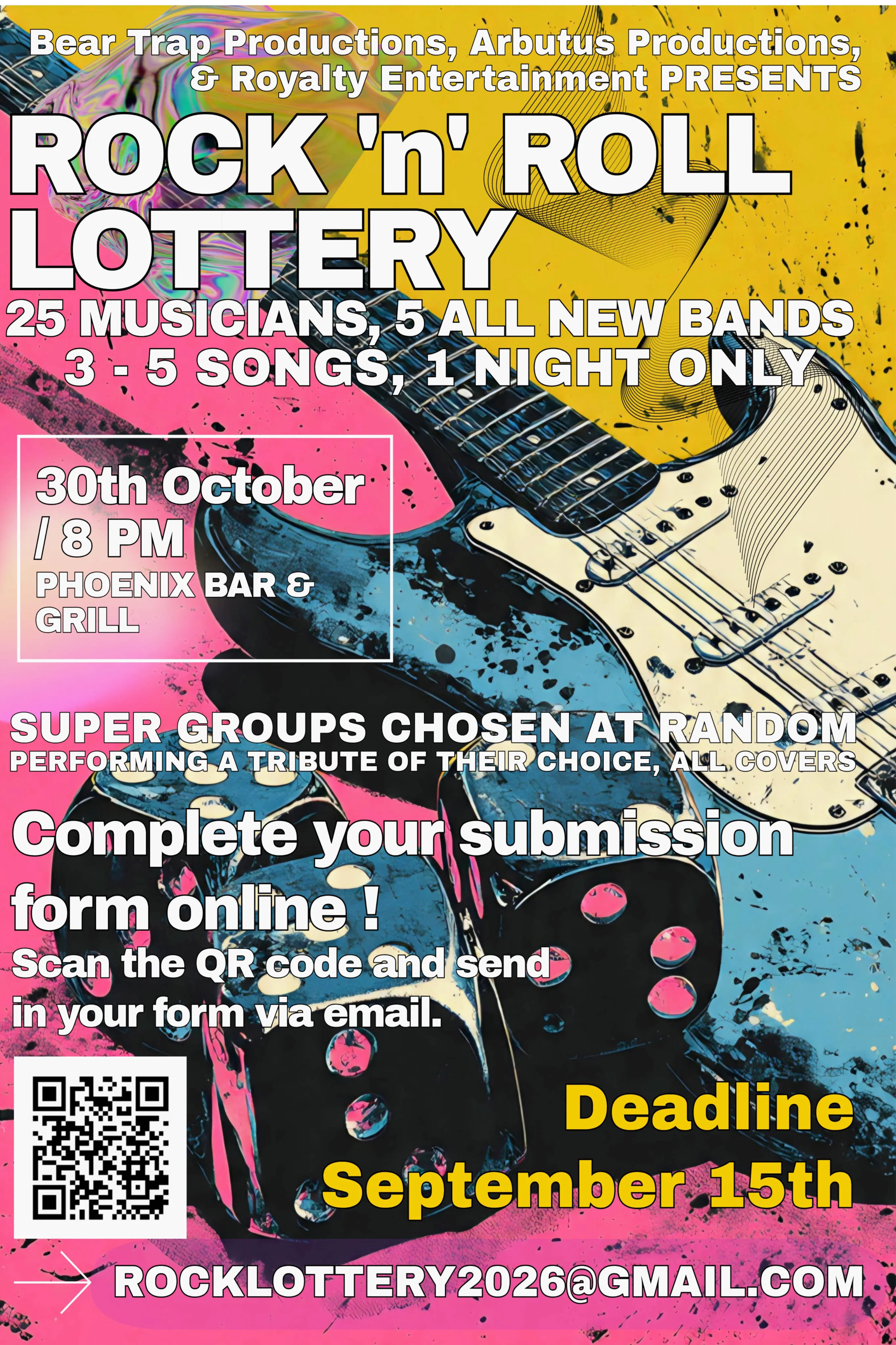 October 30 Rock N Roll Lottery Show