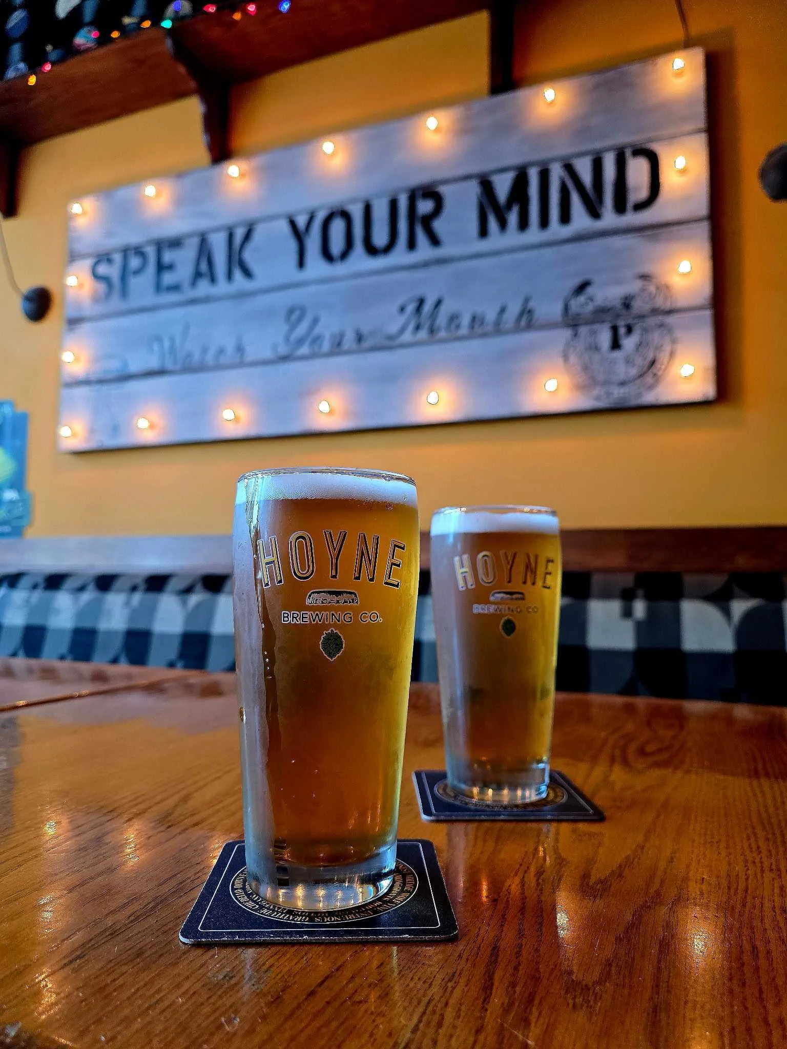 Speak your mind beers at The Phoenix