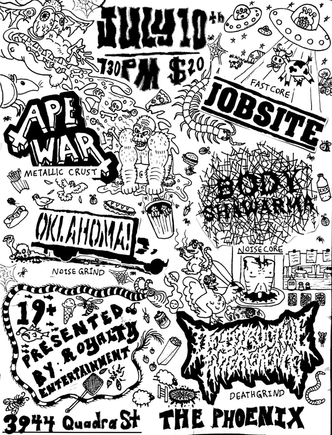 Ape War live at The Phoenix, July 10 2026