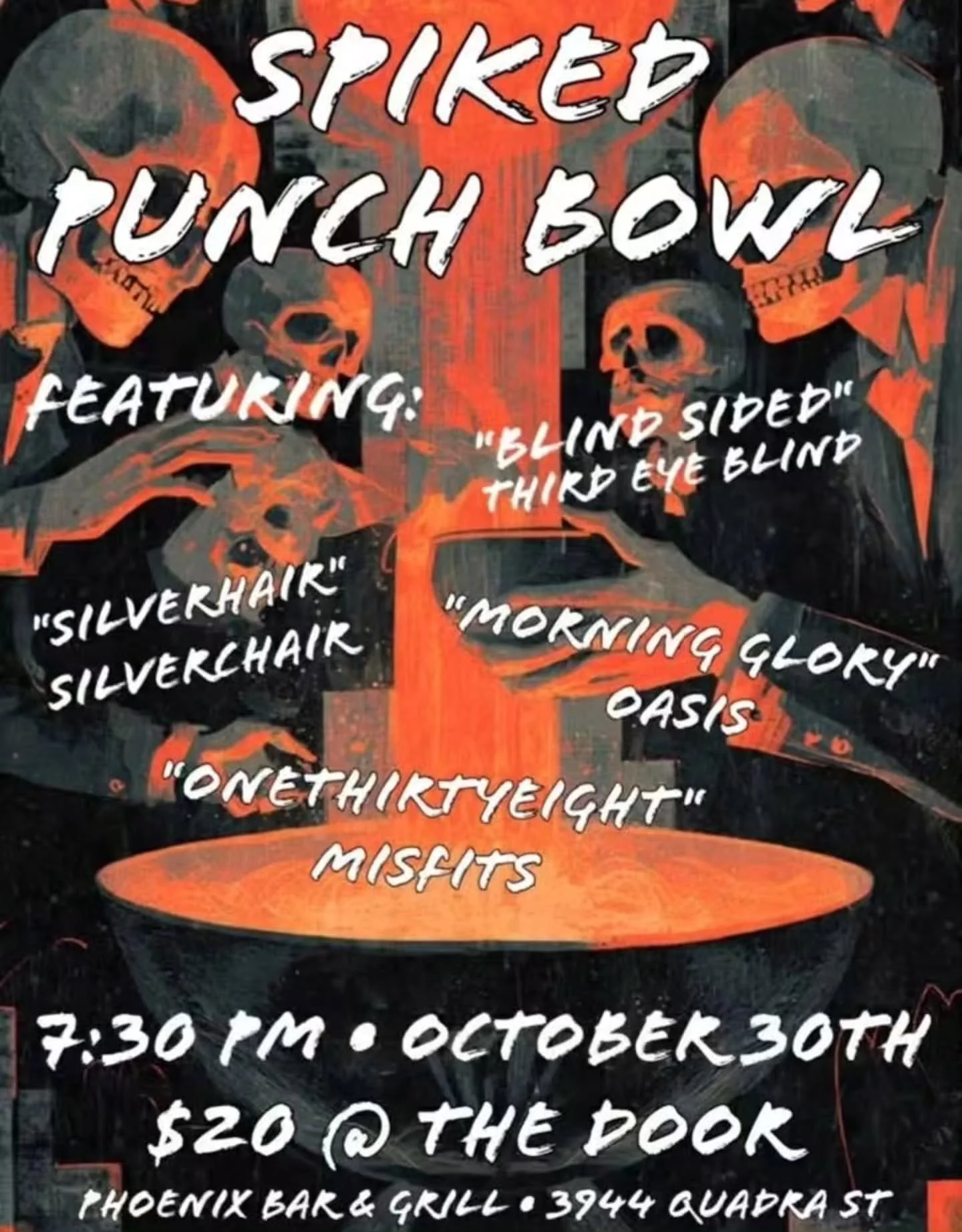 October 30 Spiked Punch Bowl Rock N Roll Lottery Show